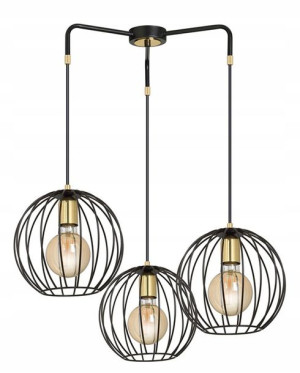 Czarna Lampa Wisząca Druciana Do Sypialni Salonu
