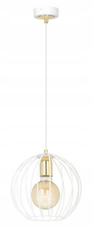 Wisząca Lampa Industrialna Nowoczesna Biała Loft
