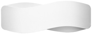 Kinkiet Do Salonu Sypialni Nowoczesny Biały 40 Cm