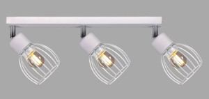 Lampa Sufitowa Na Listwie Druciana == 3 Reflektory