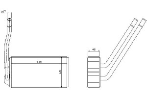 Nagrzewnica (235x130x48) Land Rover Freelander 1.8