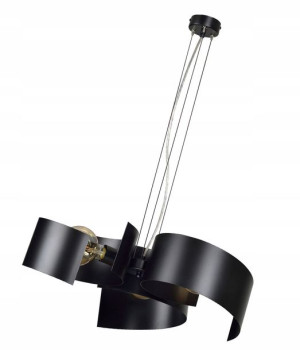 Lampa Wisząca Czarna Nowoczesna = Loftowa Metalowa
