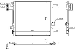 Skraplacz Klimatyzacji Jeep Wrangler Iii 2.8d/3.6/