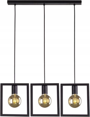 Lampa Wisząca Nad Stół Loft Potrójna Geometryczna
