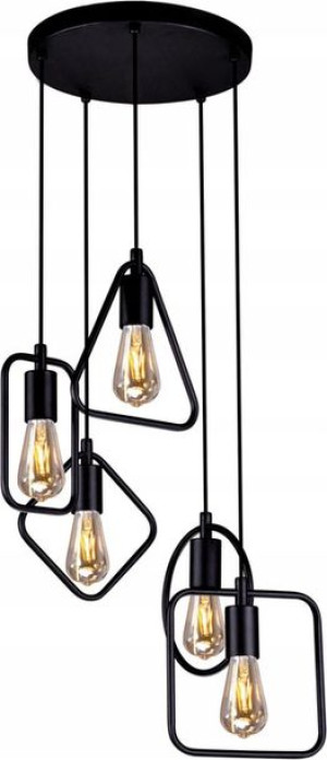 Lampa Wisząca Żyrandol Loft Geometryczny Regulacja