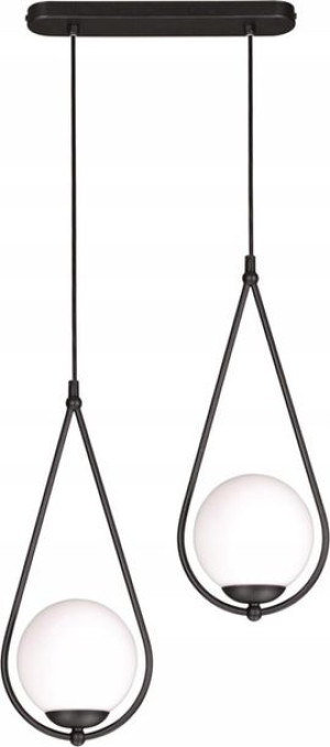 Lampa Wisząca Nad Stół Podwójna === Szklane Klosze