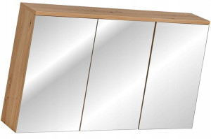 Szafka Łazienkowa Z Lustrem 90 Cm Nowoczesna Półki