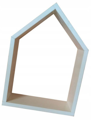 Półka Dziecięca Wisząca Domek Drewniana = 35x45x12