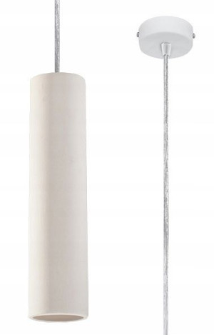 Lampa Wisząca Tuba Nad Stół Do Salonu Jadalni Biel