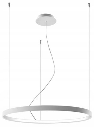 Lampa Wisząca Led Nad Stół Pierścieniowa === Biała