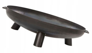 Okrągłe Palenisko Ogrodowe Czarne == Ognisko 80 Cm