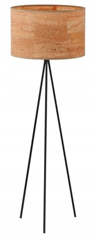Lampa Podłogowa Trójnóg Z Korka Naturalnego = Boho
