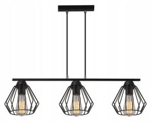 Lampa Wisząca Potrójna Druciana Loft ==== Nad Stół