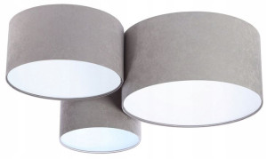 Lampa Sufitowa Nad Stół Plafoniada Potrójna Welur
