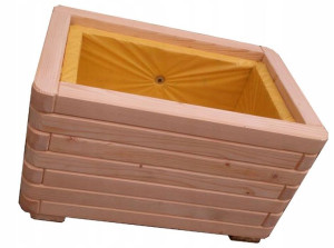 Drewniana Donica Ogrodowa Prostokątna = 30x60x33,5