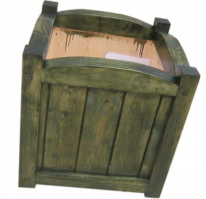 Drewniana Donica Ogrodowa Skrzynka Kosz = 50x50x50