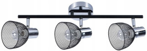 Lampa Sufitowa Czarna Loftowa = Do Kuchni Łazienki