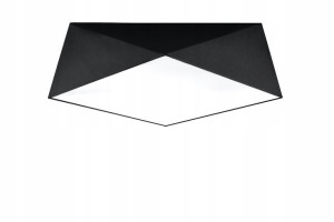 Plafon Lampa Sufitowa Geometryczna Czarna == Modna