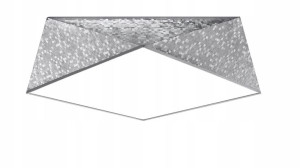 Plafon Lampa Sufitowa Geometryczna Forma = Srebrna
