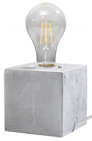 Lampka Biurkowa Stołowa Industrialna ==== Betonowa