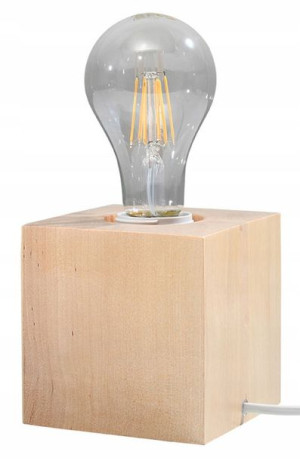 Lampka Biurkowa Drewniana === Skandynawska Loftowa