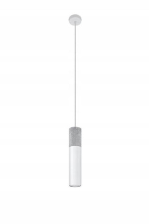 Lampa Wisząca Led Tuba Loftowa Pojedyncza == Biała