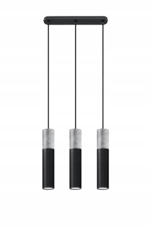 Lampa Wisząca Led Nad Stół Loft Betonowa == Czarna