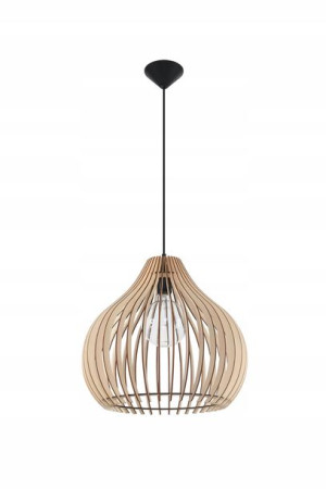 Lampa Wisząca Drewniana Skandynawska Boho == Modna
