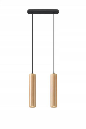 Lampa Wisząca Drewniana Nad Stół Skandynawska Tuba