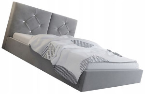 Łóżko Dwuosobowe Materac Piankowy Pojemnik 180x200