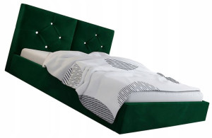 Dwuosobowe Łóżko Materac Kokosowy Schowek 140x200