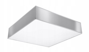 Plafon Lampa Sufitowa Kwadrat Szara === Nowoczesna