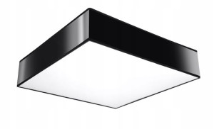 Plafon Lampa Sufitowa Kwadratowa Nowoczesna Czarna