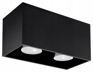 Plafon Led Lampa Sufitowa Geometryczna ==== Czarna