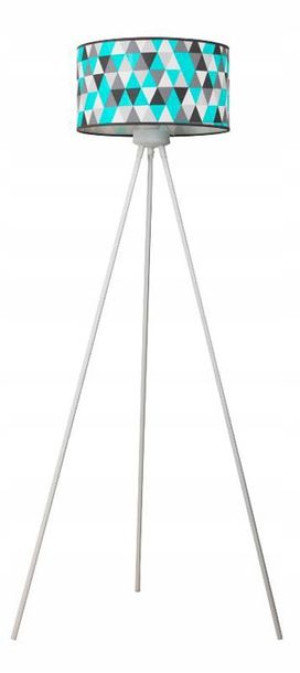 Lampa Stojąca Podłogowa Trójnóg == Kolorowy Klosz