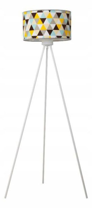 Lampa Stojąca Podłogowa Trójnóg == Kolorowy Abażur