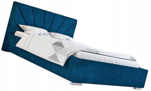 Tapicerowane Łóżko Z Materacem Lateksowym 180x200