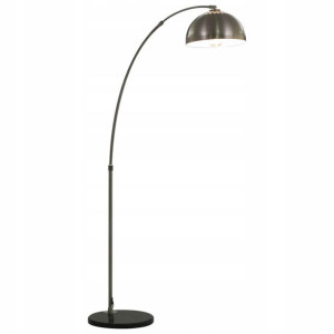 Lampa Podłogowa Łukowa = Regulowana Wysokość Czerń