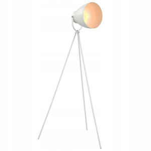 Lampa Podłogowa Stojąca Z Regulowanym Kloszem Biel