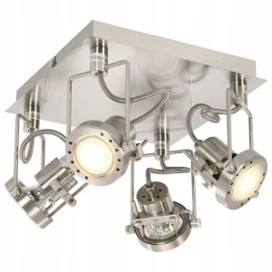 Lampa Sufitowa Regulowana Kwadratowa 4 Reflektory