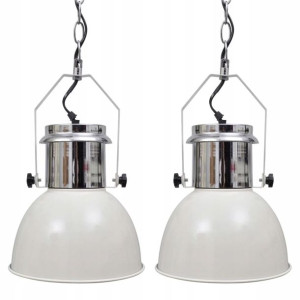 Komplet Lamp Wiszących Z Regulacją Wysokości Białe