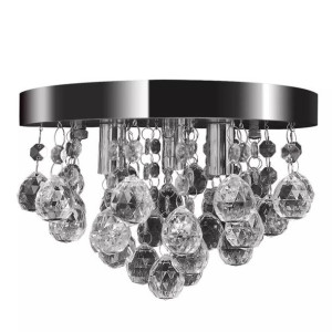Lampa Sufitowa Do Salonu == Plafon Okrągły Glamour