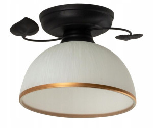 Lampa Sufitowa Do Salonu Klasyczna Szklana Czarna