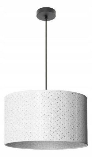Lampa Wisząca Z Abażurem Do Salonu Okrągła Glamour