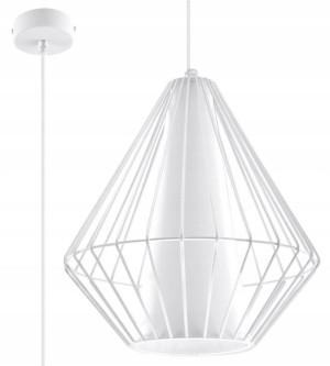 Lampa Wisząca Loftowa Do Salonu Sypialni === Biała