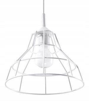 Industrialna Lampa Wisząca Do Salonu Jadalni Biała