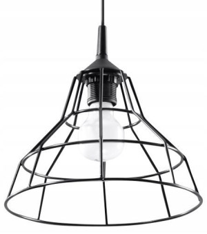 Loftowa Lampa Wisząca Do Kuchni Na Korytarz Czarna
