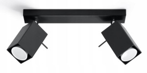 Plafon Led Lampa Sufitowa Regulowana Halogen Czerń