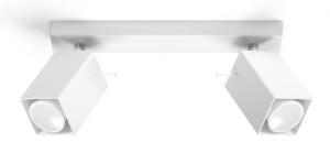 Halogenowy Plafon Lampa Sufitowa Regulowana Biała