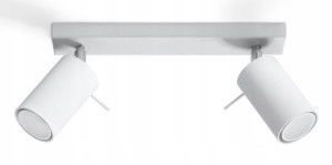 Plafon Halogenowy Regulowany Minimalistyczny Biały
